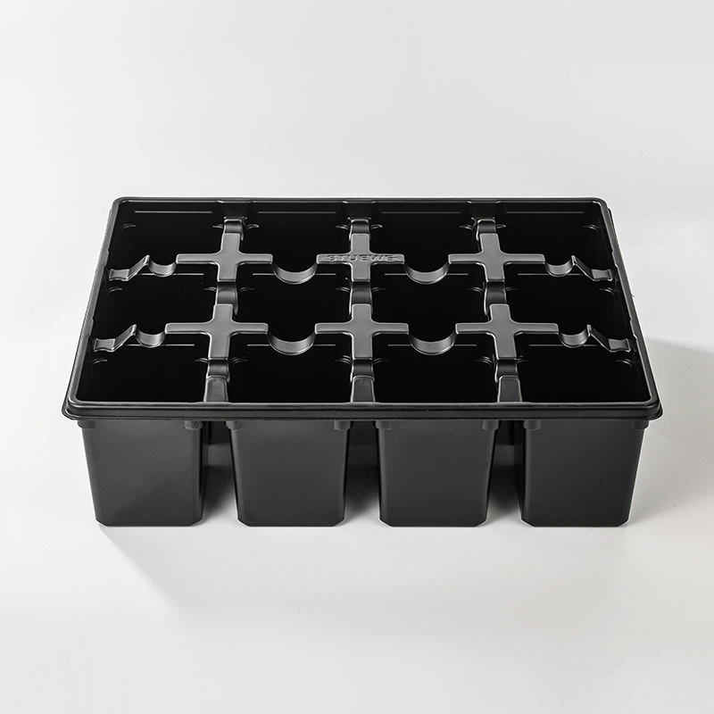 12 Holes Black Seed Tray